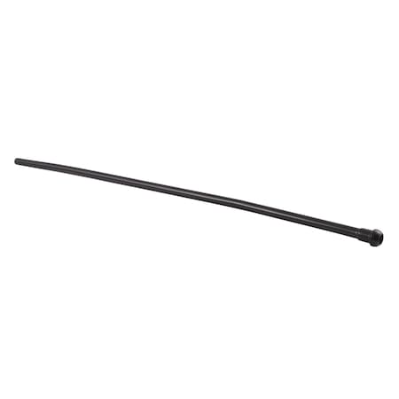 Showerscape CB38200MB Complement 20" Bullnose Bathroom Supply Line, Matte Black CB38200MB
